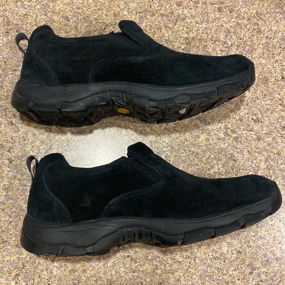 L.L. Bean Insulated Comfort Mocs With Arctic Grip Suede Vibram 11 Medium Black - Picture 5 of 17